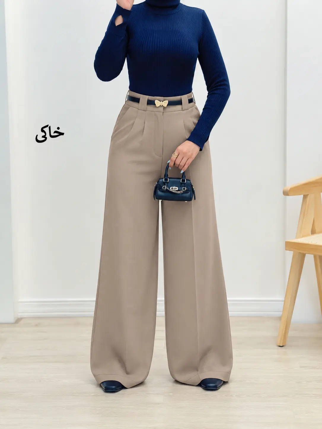 7051-شلوار فول بگ کنزو (ایراددار)